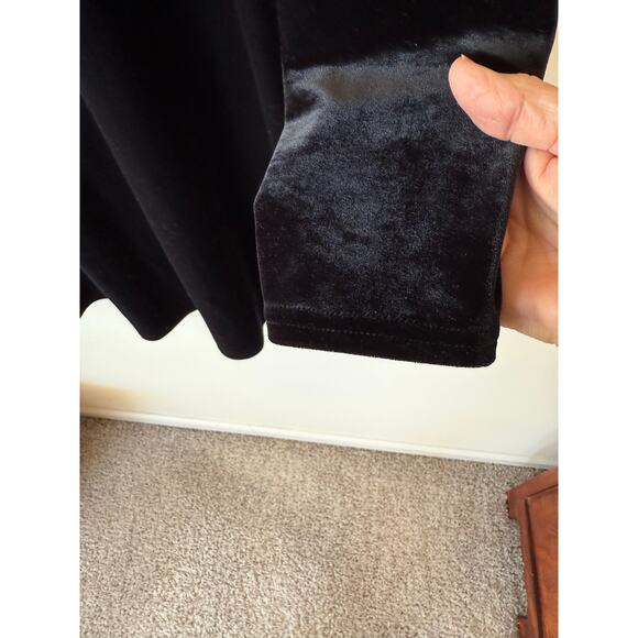 Vintage K.C. Spenser Black Velvet Dress Size 14 whimsigoth classic Y2K - Picture 3 of 8